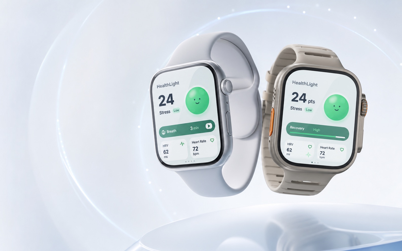 عرض المنتج بنمط HealthLight وApple Watch وApple Watch Ultra